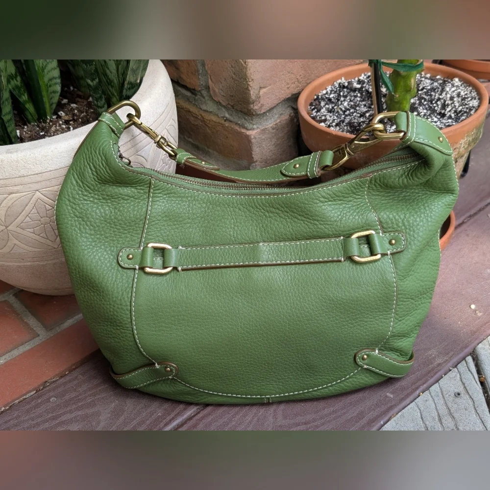 Vintage Cole Haan Village Green Purse Shoulder Bag Hobo 90's Y2K - Picture 4 of 15